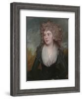 Portrait of Mary Macdonnell Chichester in an Original Frame by the Artist-George Romney-Framed Giclee Print