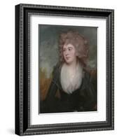 Portrait of Mary Macdonnell Chichester in an Original Frame by the Artist-George Romney-Framed Giclee Print