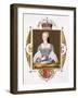 Portrait of Mary of Guise (1515-60) Queen of Scotland from "Memoirs of Court of Queen Elizabeth"-Sarah Countess Of Essex-Framed Giclee Print