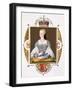 Portrait of Mary of Guise (1515-60) Queen of Scotland from "Memoirs of Court of Queen Elizabeth"-Sarah Countess Of Essex-Framed Giclee Print