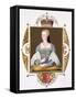 Portrait of Mary of Guise (1515-60) Queen of Scotland from "Memoirs of Court of Queen Elizabeth"-Sarah Countess Of Essex-Framed Stretched Canvas