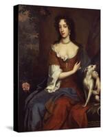 Portrait of Mary of Modena, Queen of James II, circa 1656-1687-William Wissing-Stretched Canvas