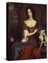 Portrait of Mary of Modena, Queen of James II, circa 1656-1687-William Wissing-Stretched Canvas