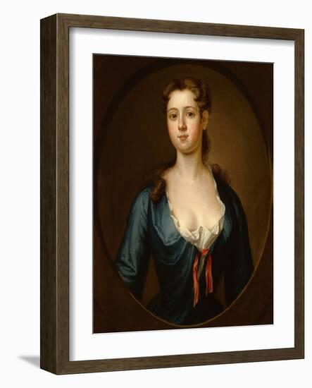 Portrait of Mary Pemberton, 1734 (Oil on Canvas)-John Smibert-Framed Giclee Print