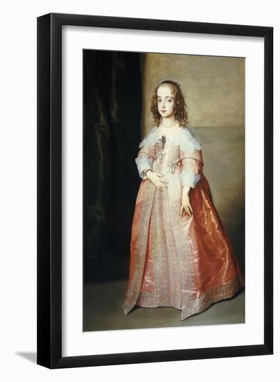 Portrait of Mary, Princess Royal (1631-1660)-Sir Anthony Van Dyck-Framed Giclee Print