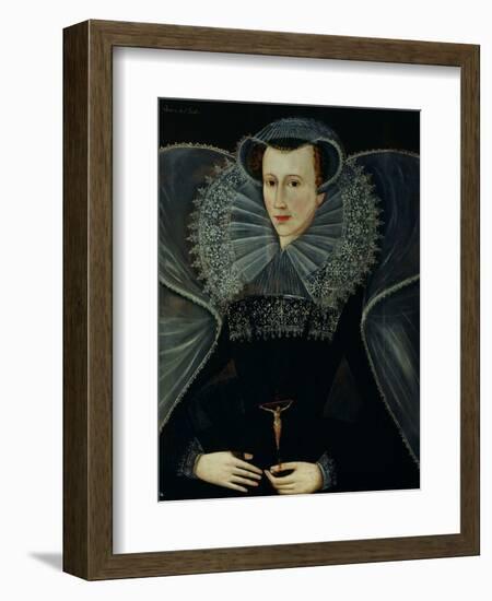 Portrait of Mary Queen of Scots (1542-87)-null-Framed Giclee Print