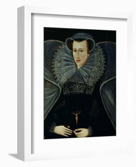 Portrait of Mary Queen of Scots (1542-87)-null-Framed Giclee Print
