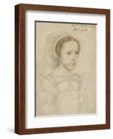 Portrait of Mary, Queen of Scots, C.1549-Francois Clouet-Framed Giclee Print