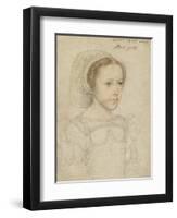 Portrait of Mary, Queen of Scots, C.1549-Francois Clouet-Framed Giclee Print