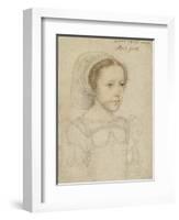 Portrait of Mary, Queen of Scots, C.1549-Francois Clouet-Framed Giclee Print