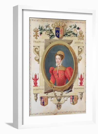 Portrait of Mary Queen of Scots from "Memoirs of the Court of Queen Elizabeth," Published in 1825-Sarah Countess Of Essex-Framed Giclee Print