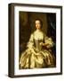 Portrait of Mary Rand by a Draped Curtain-Enoch Seeman-Framed Giclee Print