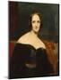 Portrait of Mary Shelley, British Writer, Ca 1840 (Oil on Canvas)-Richard Rothwell-Mounted Giclee Print