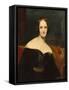 Portrait of Mary Shelley, British Writer, Ca 1840 (Oil on Canvas)-Richard Rothwell-Framed Stretched Canvas