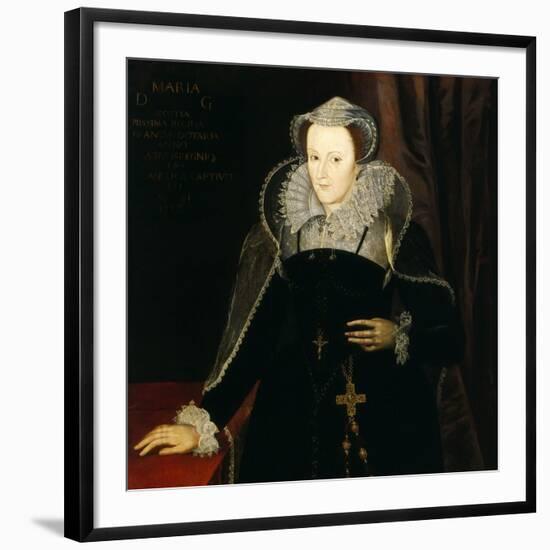 Portrait of Mary Stuart, Queen of Scots, 1578-Nicholas Hilliard-Framed Giclee Print