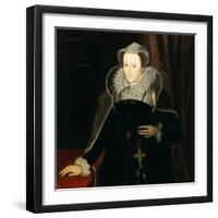 Portrait of Mary Stuart, Queen of Scots, 1578-Nicholas Hilliard-Framed Giclee Print