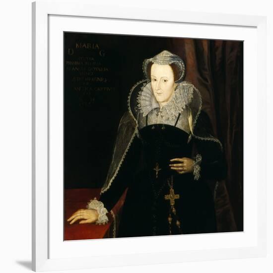 Portrait of Mary Stuart, Queen of Scots, 1578-Nicholas Hilliard-Framed Giclee Print