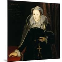 Portrait of Mary Stuart, Queen of Scots, 1578-Nicholas Hilliard-Mounted Giclee Print