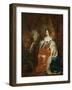 Portrait of Mary Stuart, Wife of Prince William III, c. 1683-Caspar Netscher-Framed Giclee Print