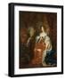 Portrait of Mary Stuart, Wife of Prince William III, c. 1683-Caspar Netscher-Framed Giclee Print