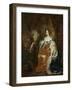 Portrait of Mary Stuart, Wife of Prince William III-Caspar Netscher-Framed Art Print
