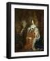 Portrait of Mary Stuart, Wife of Prince William III-Caspar Netscher-Framed Art Print