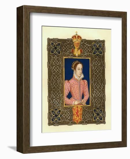 Portrait of Mary Stuart-null-Framed Giclee Print