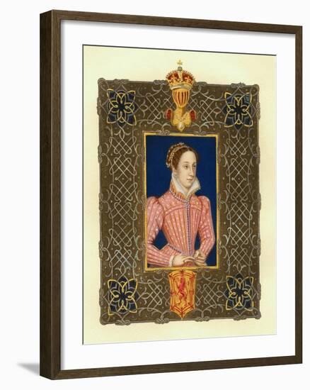 Portrait of Mary Stuart-null-Framed Giclee Print