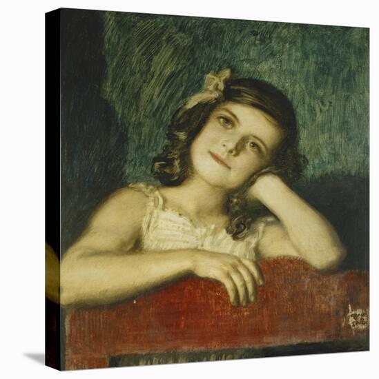 Portrait of Mary, the Artist's Daughter-Franz von Stuck-Stretched Canvas