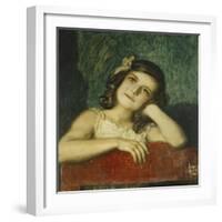 Portrait of Mary, the Artist's Daughter-Franz von Stuck-Framed Giclee Print