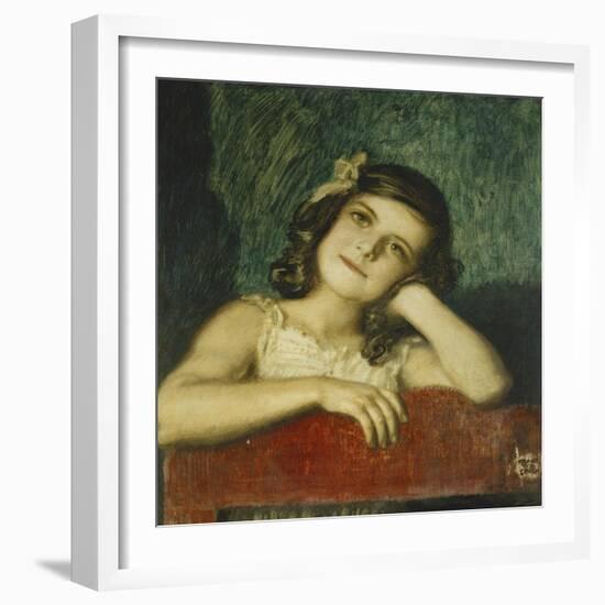 Portrait of Mary, the Artist's Daughter-Franz von Stuck-Framed Giclee Print