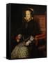 Portrait of Mary Tudor, Queen of England-Anthonis Mor-Framed Stretched Canvas