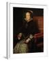 Portrait of Mary Tudor, Queen of England-Anthonis Mor-Framed Giclee Print