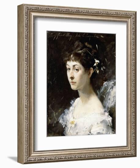 Portrait of Mary Turner Austin, C.1878-John Singer Sargent-Framed Giclee Print