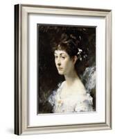 Portrait of Mary Turner Austin, C.1878-John Singer Sargent-Framed Giclee Print