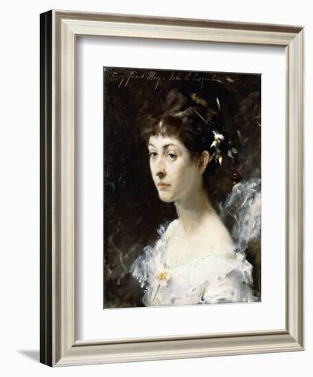 Portrait of Mary Turner Austin, C.1878-John Singer Sargent-Framed Giclee Print