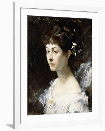 Portrait of Mary Turner Austin, C.1878-John Singer Sargent-Framed Giclee Print