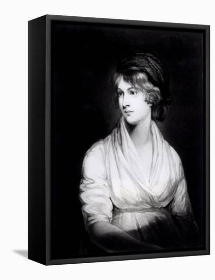 Portrait of Mary Wollstonecraft Godwin Author of a Vindication of the Rights of Woman-John Opie-Framed Stretched Canvas