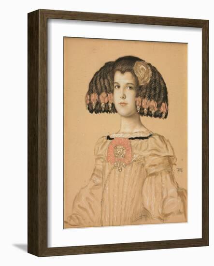 Portrait of Mary-Franz von Stuck-Framed Giclee Print