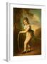 Portrait of Master William Morgan with a Hoop and Stick (Oil on Canvas)-John Hoppner-Framed Giclee Print