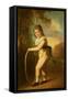 Portrait of Master William Morgan with a Hoop and Stick (Oil on Canvas)-John Hoppner-Framed Stretched Canvas