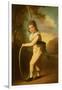 Portrait of Master William Morgan with a Hoop and Stick (Oil on Canvas)-John Hoppner-Framed Giclee Print