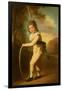 Portrait of Master William Morgan with a Hoop and Stick (Oil on Canvas)-John Hoppner-Framed Giclee Print