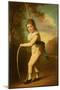 Portrait of Master William Morgan with a Hoop and Stick (Oil on Canvas)-John Hoppner-Mounted Giclee Print