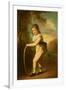 Portrait of Master William Morgan with a Hoop and Stick (Oil on Canvas)-John Hoppner-Framed Giclee Print