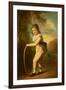 Portrait of Master William Morgan with a Hoop and Stick (Oil on Canvas)-John Hoppner-Framed Giclee Print