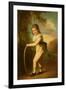 Portrait of Master William Morgan with a Hoop and Stick (Oil on Canvas)-John Hoppner-Framed Giclee Print