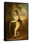 Portrait of Master William Morgan with a Hoop and Stick (Oil on Canvas)-John Hoppner-Framed Stretched Canvas