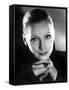 Portrait of Mata Hari, Greta Garbo, 1931-null-Framed Stretched Canvas