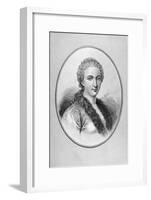 Portrait of Mathematician Maria Gaetana Agnesi-null-Framed Giclee Print